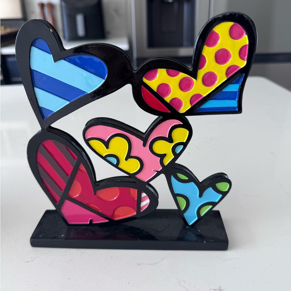 Multicolored Heart Art Piece